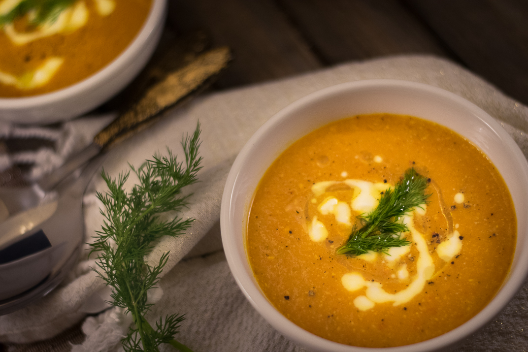 Aromatic Carrot Dill Soup